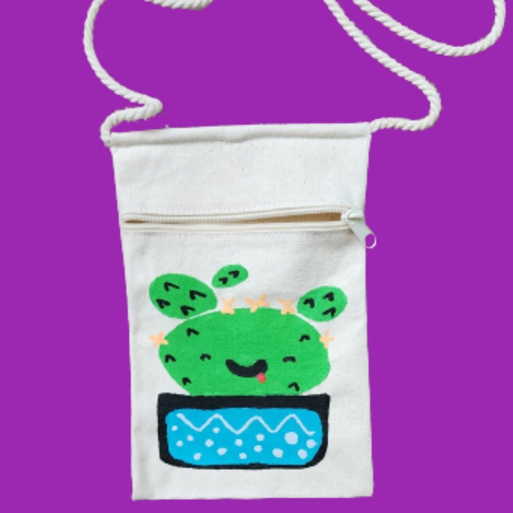 New Custom Canvas Crossbody bag